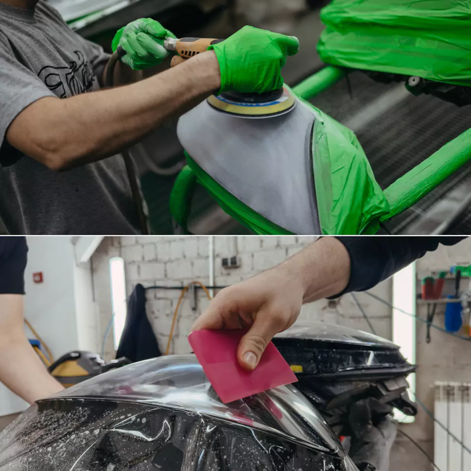 Выполнили полный антихром для Mercedes W222, произвели комплекс детейлинг-услуг и фирменный Шиномонтаж на вибростенде на стендах Hunter
